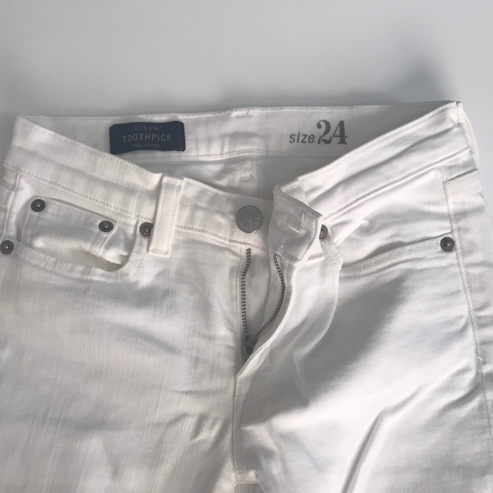 J. Crew White Denim Jeans